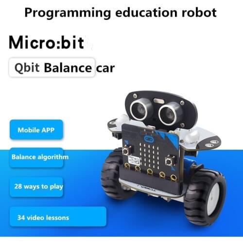 Microbit smart balance car LOBOT Qbit/microbit expansion board Programmable robot