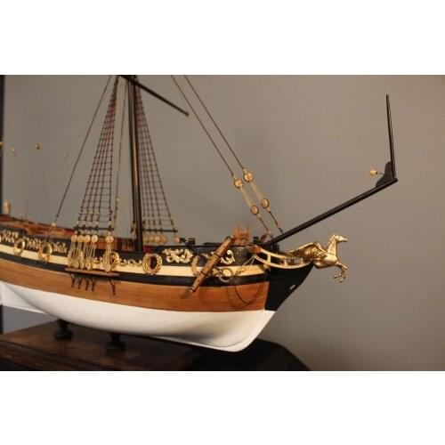 Cherry version ship model Kits scale 1/48 William Royal Yacht wooden model