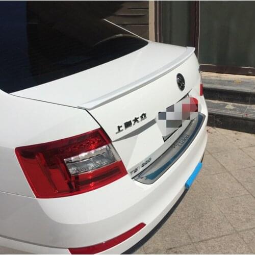 MONTFORD Car Styling ABS Plastic Unpainted Primer Rear Trunk Boot Wing Lip Spoiler Auto Part For Skoda Octavia 2015-2019