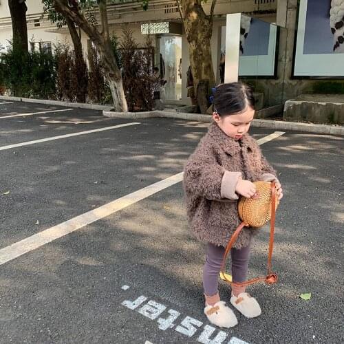 Outerwear Coat Jacket Turn Down Collar Single Breasted Solid Regular Cotton New Fashion Simple Cute Spring Autumn Winter Girls