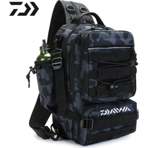 Daiwa Fishing Waist Bag Tactical Backpack Bait Lure Box Fishing Rod Reel Pouch Bags Fishing Tackle Accessory Bags Camping Bag