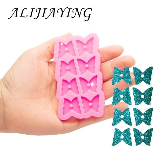 Gloss BUTTERFLY/SQARE/CIRCLE STUD/CAT/STAR/MOON earring Studs Silicone Mold, Epoxy Resin Charms DIY Jewelry Craft Tool DY0899