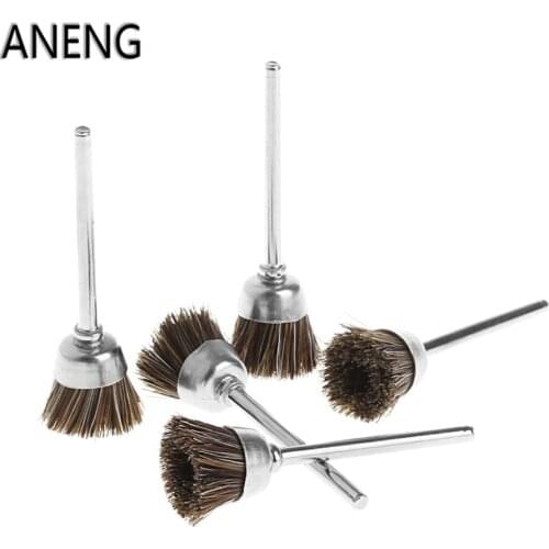 ANENG 5Pcs Wheels Rotating Polishing Tool Cup Nylon Polisher Brush Rotary Abrasive