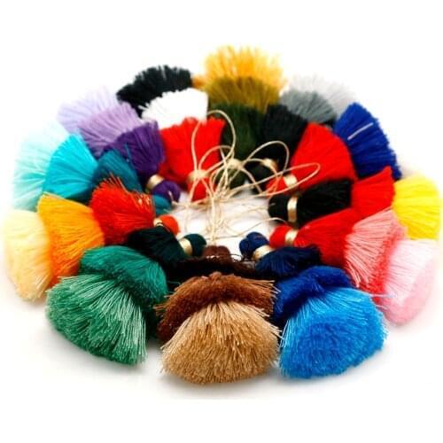 1pc 3 Layered Cotton Silk Tassel Brush for Earring Charm Making Sati Tassels Pendant Diy Jewelry Findings Handmade Crafts