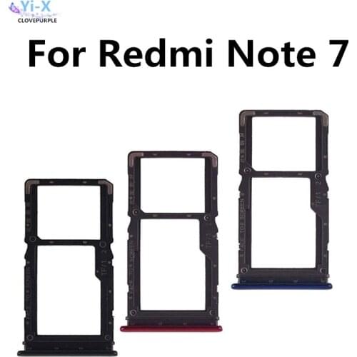 1PCS New SIM Card Holder for Xiaomi Redmi Note 7 / Note7 Pro SIM Card Slot Tray Holder Adapter