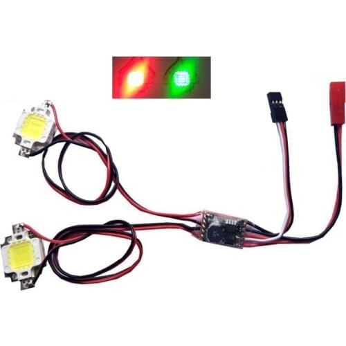 1PC RC Model Airplane FPV Four-axis Night Navigation Strobe Light Double Single Flash 10W LED Flashing Super Bright Red Green