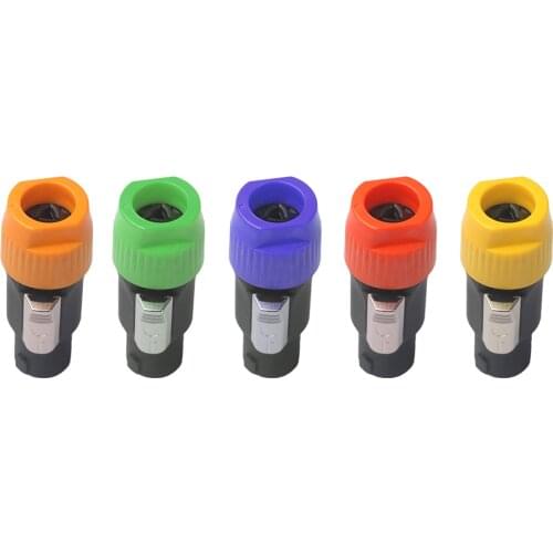 2pcs 4 Pole NL4FC Connector Plug Professional Speaker Connector Male Plug