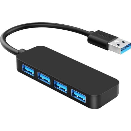 4 Ports External USB Hub High Speed Charging Sync Data Transfer USB 2.0 Splitter for Tablet PC Computer Phone