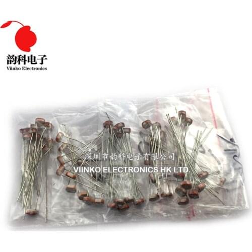 50pcs(5value*10pcs) LDR Photoresistor diy kit for GL5506 GL5516 GL5528 GL5537 GL5539