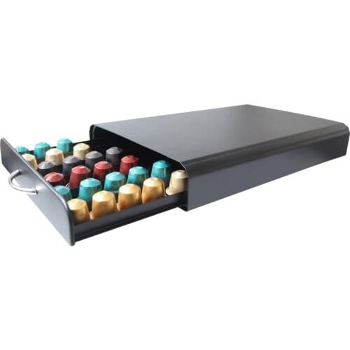 60/50/40 pieces coffee capsule storage box drawer storage box organizing small capsules can be storage rack shelves Nordic style