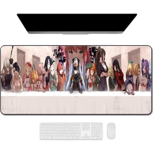 Nier Automata Anime Large Mouse Pad Gamer Desk Pad Xxl Non-slip Rubber Carpet One Piece Wholesale Mouse Pad Waterproof Keyboard