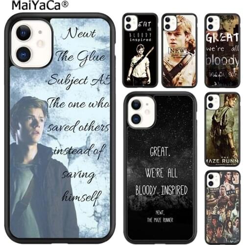 MaiYaCa The Maze Runner Poster Newt Phone Case For iPhone SE 6 6s 7 8 plus X XR XS 11 12 pro max Samsung Galaxy S8 S9 S10 shell