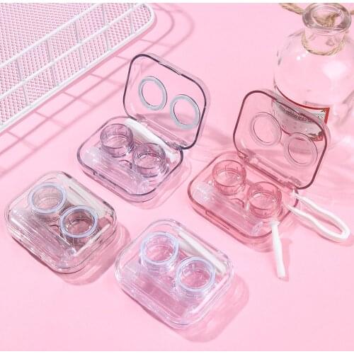 Travel Lens Holder Glasses Care Lens Box Tweezers Storager Solution Bottle Container Contact Lenses Case