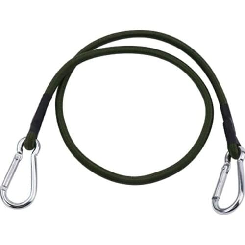60/90/120cm Heavy Duty Bungee Cord Ropes Carabiner Clips Camping Baggage Straps Elastic Band Storage Binding Rope Tent Lanyard