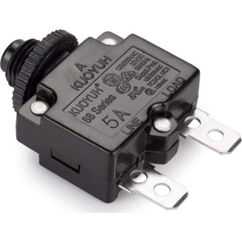 KUOYUH 88 series 5A 6A 7A 8A 9A 10A 12A 15A 20A 25A 28A Mini Circuit breaker Manual Reset Overload protector switch