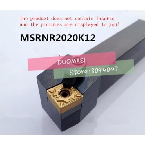 MSRNR2020K12,Metal Lathe Cutting Tools Lathe Machine CNC Turning Tools External Turning Tool Holder M-Type MSRNR/L