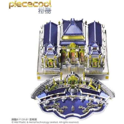 Piececool THE OLD SUMMER PALACE building Model kits 3D metal puzzle laser cutting Jigsaw DIY Toys gift for children