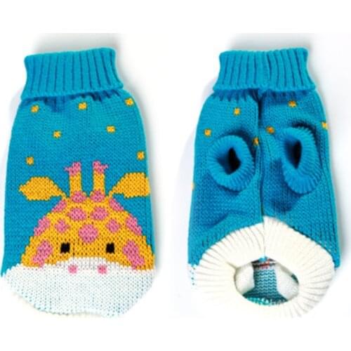 Cartoon Animals Puppy Clothes Winter Coats For Small Dog Cat Chihuahua Soft Warm Pet Jackets Kawaii Dog Sweater Coat Clothes