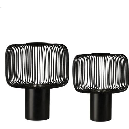 Wholesale Marble Base Black Metal Lamp Shade Hotel Home Bedroom Bedside Table Lamp luminaria de mesa