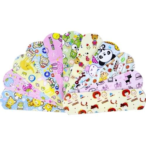 120PCs Waterproof Breathable Cute Cartoon Band Aid Hemostasis Adhesive Bandages First Aid Emergency Kit For Kids Children