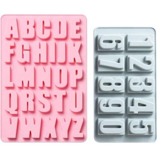 Alphabet Epoxy Resin Mold English Letters Number Pendant Casting Silicone Mould DIY Crafts Jewelry Making Tool