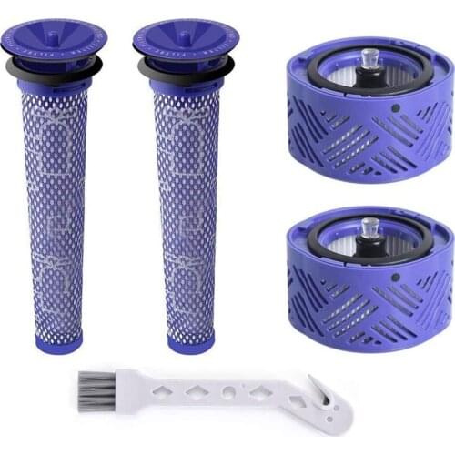 Post Motor DC62 Filter and Pre HEPA Filters Replacement Filter Kit for Dyson V6 DY-96566101 DY-96747801