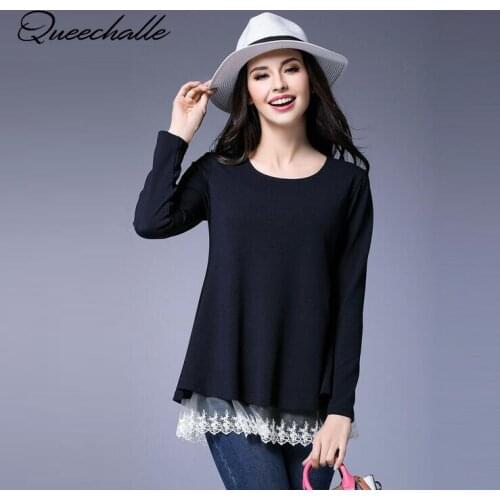 Женские футболки с длинным рукавом QUEECHALLE China At AliExpress