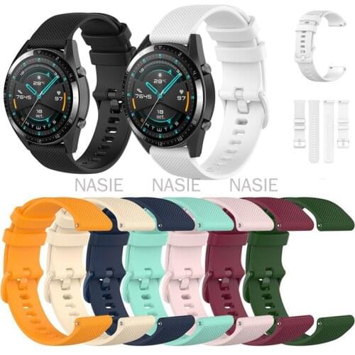 20mm 22mm Silicone Band for Samsung Galaxy Watch 46mm Sports Strap for Samsung Gear S3 Frontier/Classic active 2 Huawei Watch 2