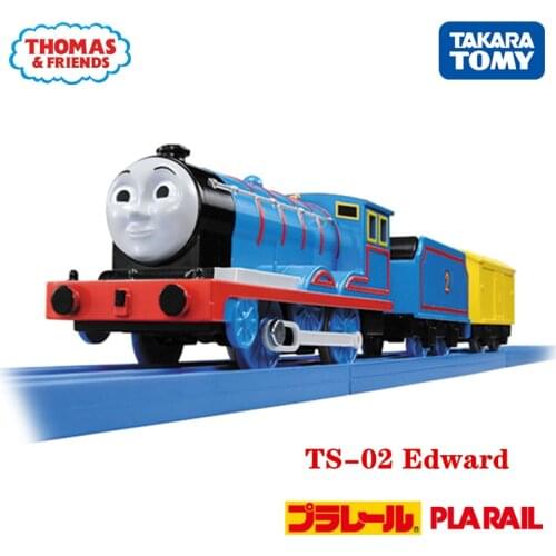 Takara Tomy Pla Rail Plarail Train & Friends TS-02 Edward Japan Railway Train Motorized Electric Locomotive Model Toy