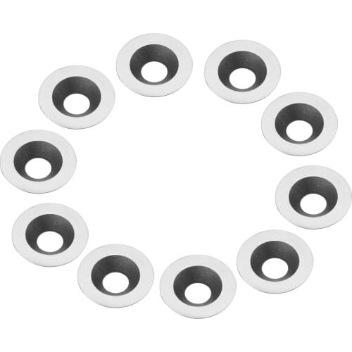 10Pcs High Strength Round Carbide Inserts Cutter 5/8 Inch Diameter 16mm CNC Lathe Woodworking Tool For Wood Turning Tool