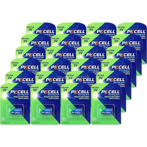 24pcs/24 pack 2/3A Battery CR123A CR123 CR 123 CR17335 123A CR17345(CR17335) 16340 3V Lithium Battery Batteries for Carmera
