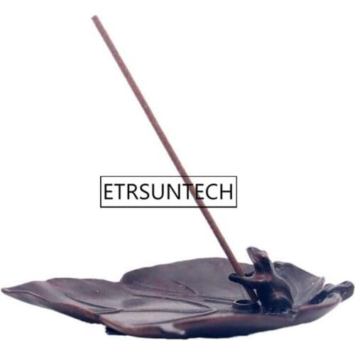 30pcs Japanese Style Incense Burner Stick Holder Incense Plate Antique Leaf Frog Incense Base Home Decor