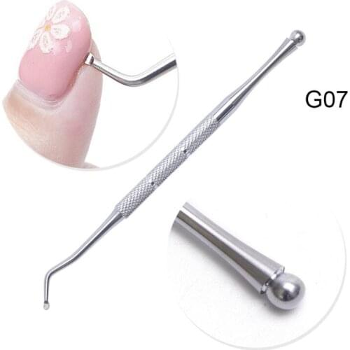 7 Style Dual End Ingrown Toenail File Spoon Nail Groove Correction Lifter Cleaner Cuticle Remover Pusher Pedicure Tool Foot Care