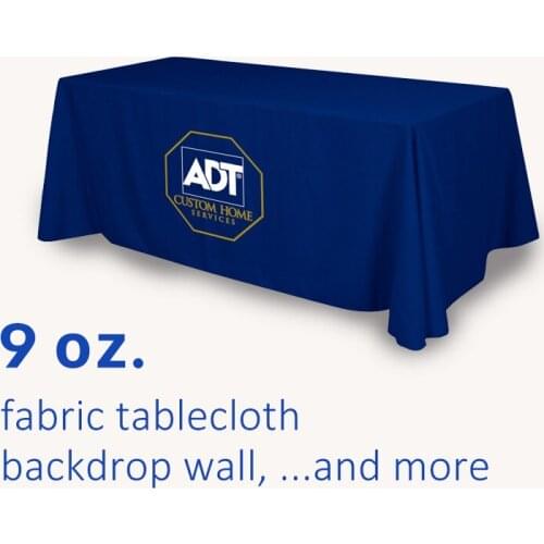 8'x8' Custom Print 9 oz Fabric Table Cloth Backdrop Wall Media Birthday Party Event Wall Backdrop