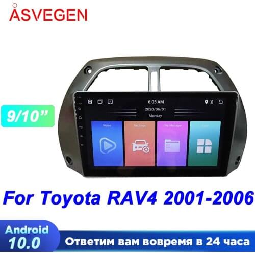 9/10" Android 10.0 For Toyota RAV4 With Rom 16G Car Multimedia Navigation Audio Radio HeadUnit Stereo Player