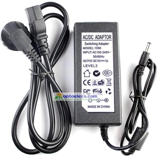 Free Shipping DVP-730 DVP-740 DVP-750 DVP-760 DVP-760H DVP-760A charger adapter 15V 5A Fiber Optic Fusion Splicer power adapter