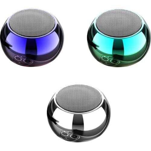 Super Mini Multi-Function Outdoor Sports Portable Round Small Bluetooth 5.0 Wireless Speaker Travel Music Player