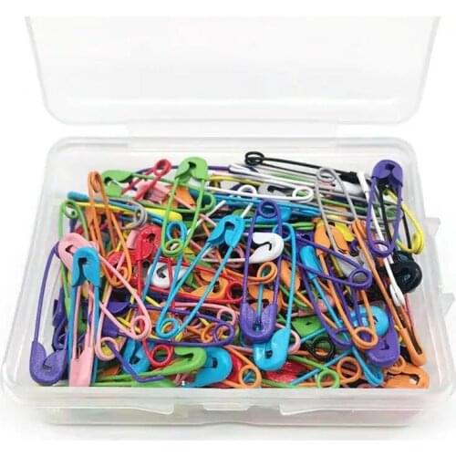 Simple Style Color Childrens Safety Metal Small Pins 28mm Small Size Clothing Tag Pin Paper Clip DIY Sewing Tools Accessories