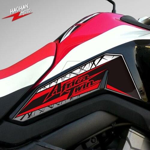 For Honda Africa Twin 2016-2019 3D Resin Motorcycle Side Tank Pad Protection Decals