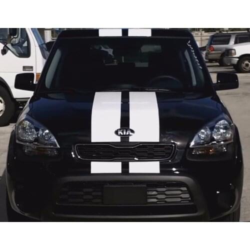 For Stripe Kit Sticker Graphic Decal for Kia Soul Racing Hood Roof Molding Bumper Car Styling Truck