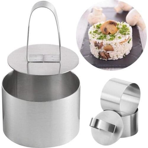 Stainless Steel 3D Round Cake Molds For DIY Bakeware Cake Molds Cupcake Mold Salad Dessert Die Mousse Ring Cake Decorting Tools