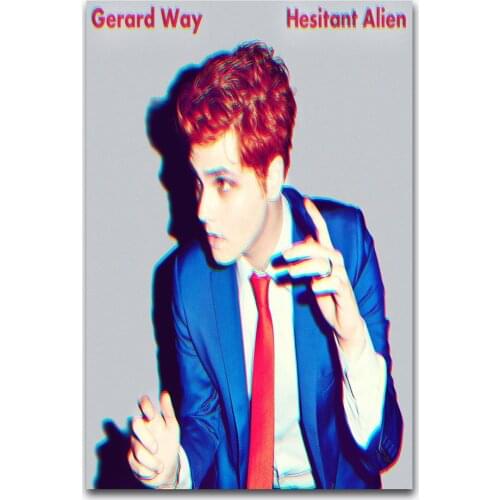 Hot New Gerard Way Hesitant Alien Pop Music-Silk Art Poster Wall Sticker Decoration Gift