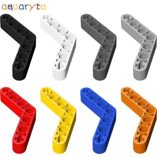 Aquaryta 40pcs Building Blocks Technology Prat 4x4 Thick Hole Arm Liftarm Compatible 32348 DIY Assembles Moc Toys for Children