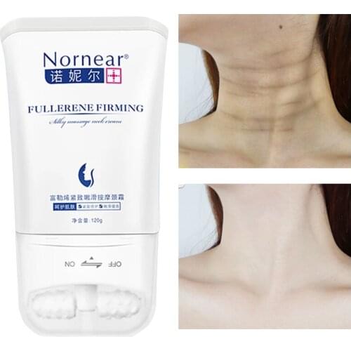 1Pcs Neck Cream Roller Moisturizing Massage Anti-Wrinkle Anti-Aging Nourish Anti-Drying Improve Rough Witch Hazel Skin Care 120g