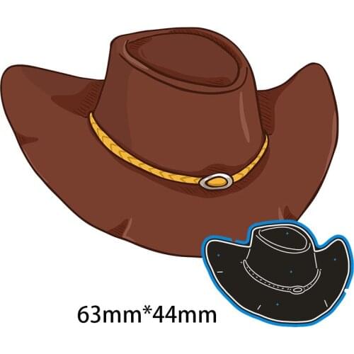 63*44 mm BROAD-BRIMMED HAT New Metal Cutting Dies for decor card DIY Scrapbooking stencil Paper Album template Dies