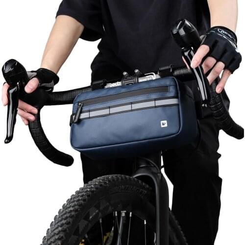 Latest Bicycle Handlebar Bag Basket Pack saddle Frame Pannier Bag 2In1 Waterproof Multifunction Portable Shoulder Bag Accessorie