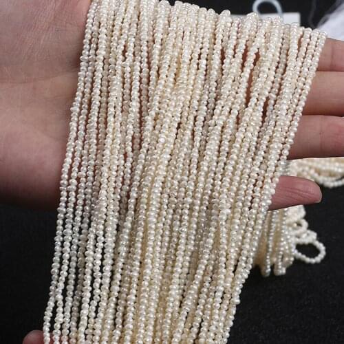 Real Cheaper White Natural Freshwater Pearl Potato Shape Bead Strand For Jewelry Making