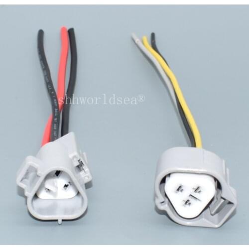 Shhworldsea 3 pin 2.2mm auto connector with wire For Toyota Camry Corolla Honda Accord Fit Civic Ignition Coil Plug 90980-11016