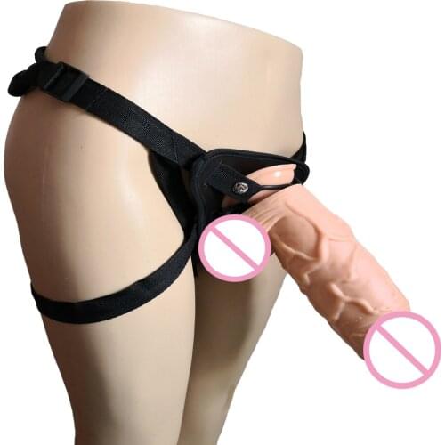 AMABOOM 26*7cm super thick huge dildo realistic big penis suction cup strapon dildo strap on penis pants harness dick sex toys