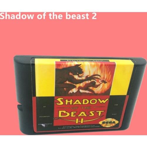 Shadow of the beast 2 For SEGA GENESIS And Mega Drive 16 Bit Video Games Conosle